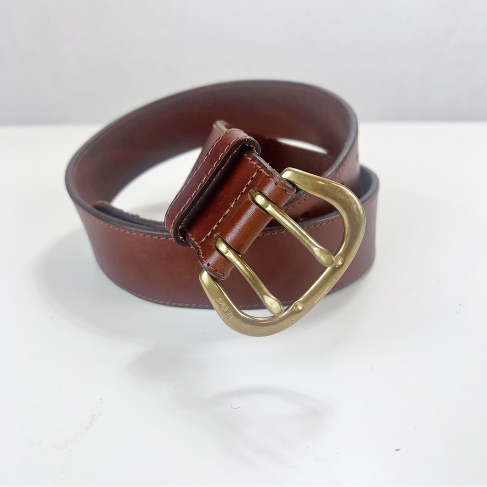 Ralph Lauren Leather Belt Vintage RL 67 Collection Medium